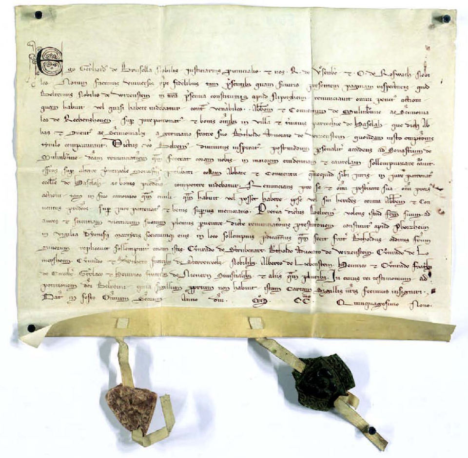 Urkunde vom 1. November 1259