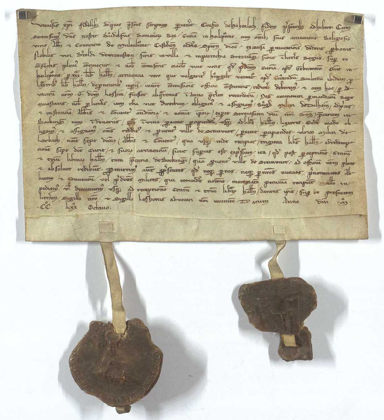 Urkunde vom 1278