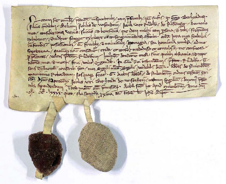 Urkunde vom 20. Juni 1295