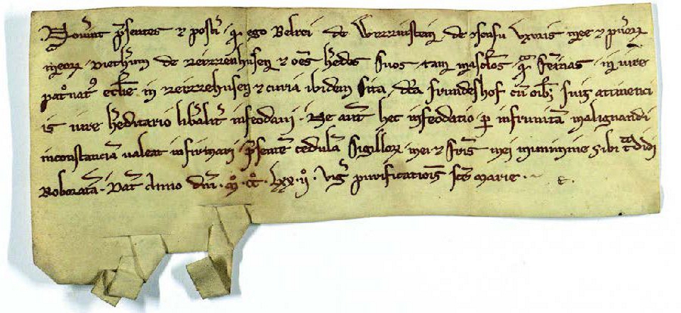 Urkunde vom 1. Februar 1272
