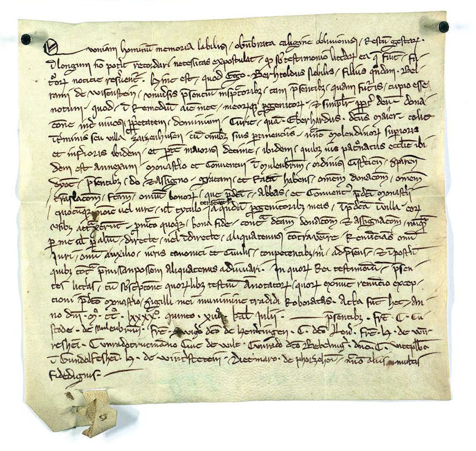 Urkunde vom 16. oder 18. Juni 1295